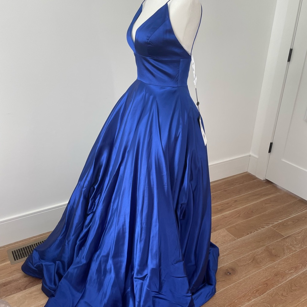 Sherri Hill new royal blue prom dress size 4 - Picture 6 of 12